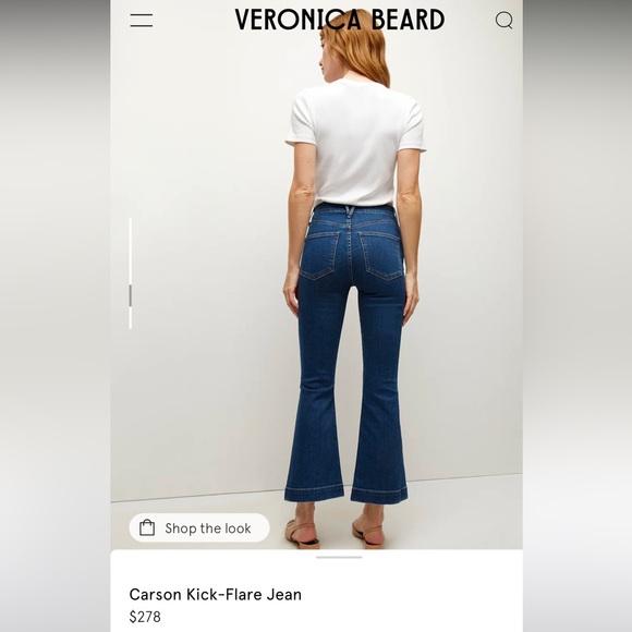 Women’s Veronica Beard Carson ankle flare jeans NWT size 27/4 $278 - Picture 4 of 10